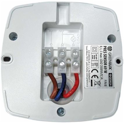Aanwezigheidssensor PRES SENSOR 2000W, wit