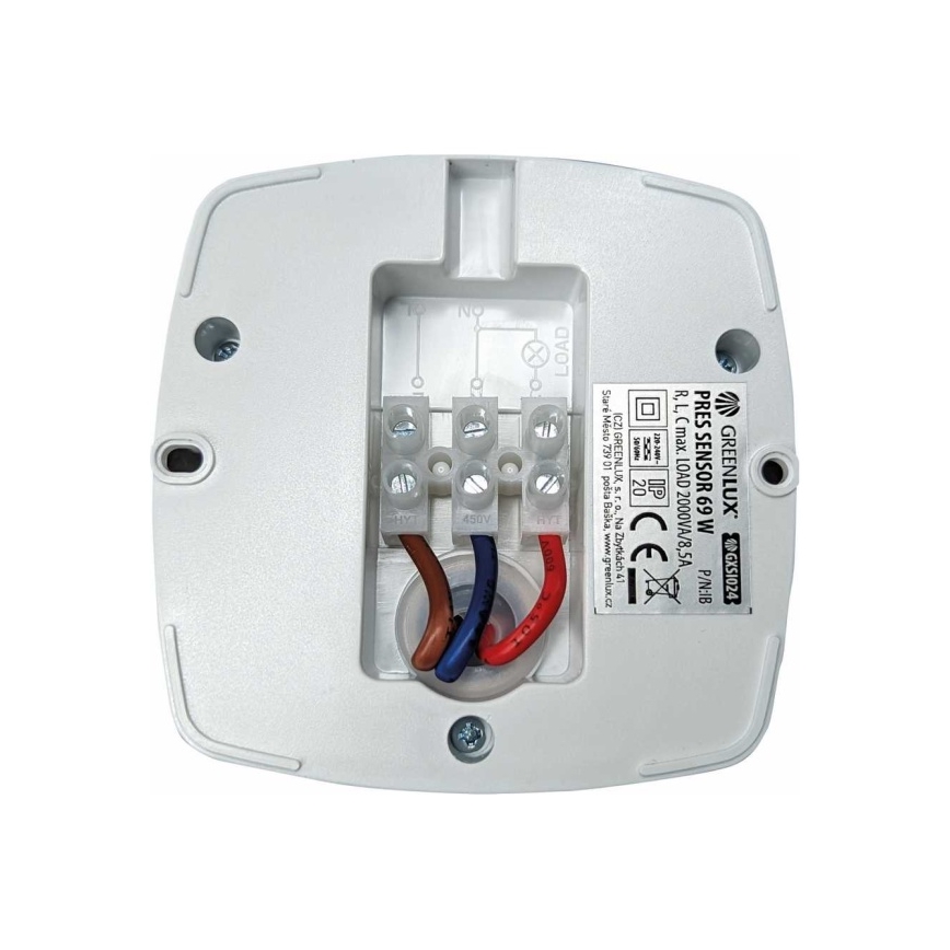 Aanwezigheidssensor PRES SENSOR 2000W, wit