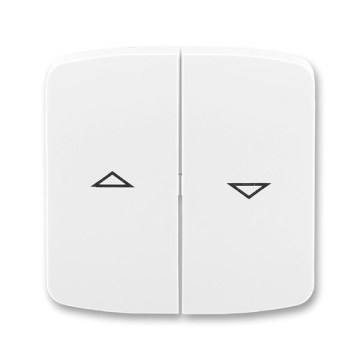 ABB 3558A-A662 B - Gedeelde afdekplaat voor jaloezieschakelaar TANGO wit