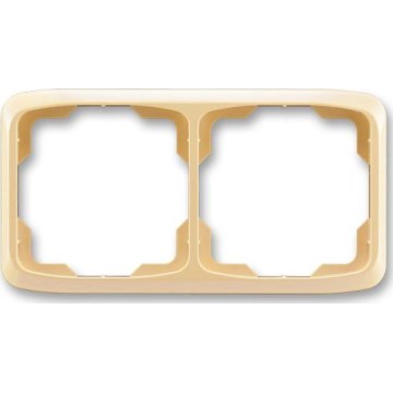 ABB 3901A-B20 D - Dubbel afdekraam TANGO beige