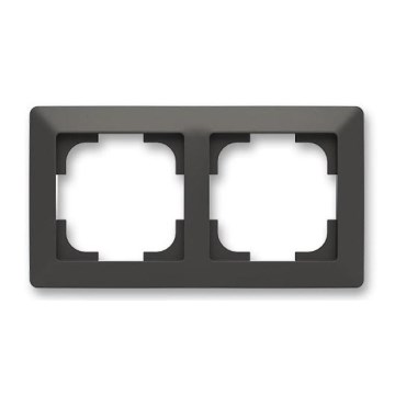 ABB 3901T-A00020 137 - Dubbel afdekraam ZONI mat zwart