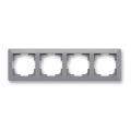 ABB 3901T-A00040 141 - Viervoudig afdekraam ZONI grijs