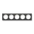 ABB 3901T-A00050 137 - Vijfvoudig afdekraam ZONI mat zwart