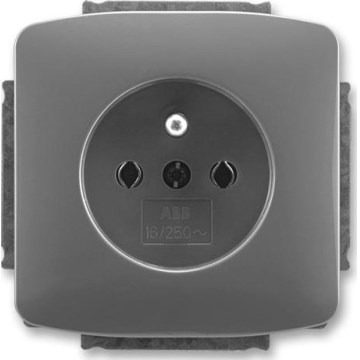 ABB 5518A-A2349 S2 - Wandcontactdoos voor huishoudelijk gebruik zonder afdekraam TANGO 250V donkergrijs