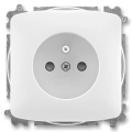 ABB 6619A-A06357 B - Wandcontactdoos voor huishoudelijk gebruik zonder afdekraam TANGO 250V wit