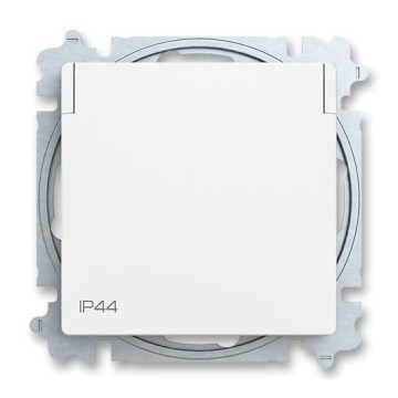 ABB 6619T-A06995 240 - Huishoudelijk stopcontact zonder afdekraam ZONI 250V IP44 mat wit