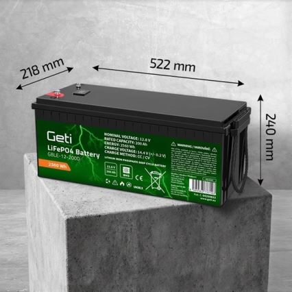 Accu LiFePO4 12,8V/200Ah