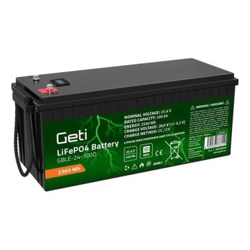 Accu LiFePO4 25,6 V/100 Ah