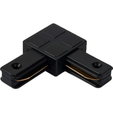 Adapter voor armaturen in 1-fase railsysteem, type L, zwart