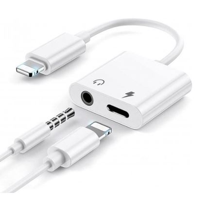 Adapter voor AUX + Lightning ingang