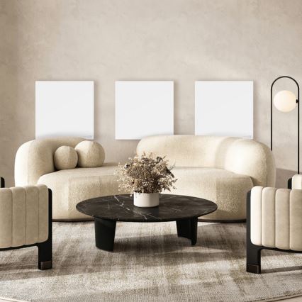 AENO - Slim elektrisch infraroodpaneel 500 W met timer en thermostaat, Wi‑Fi, wit