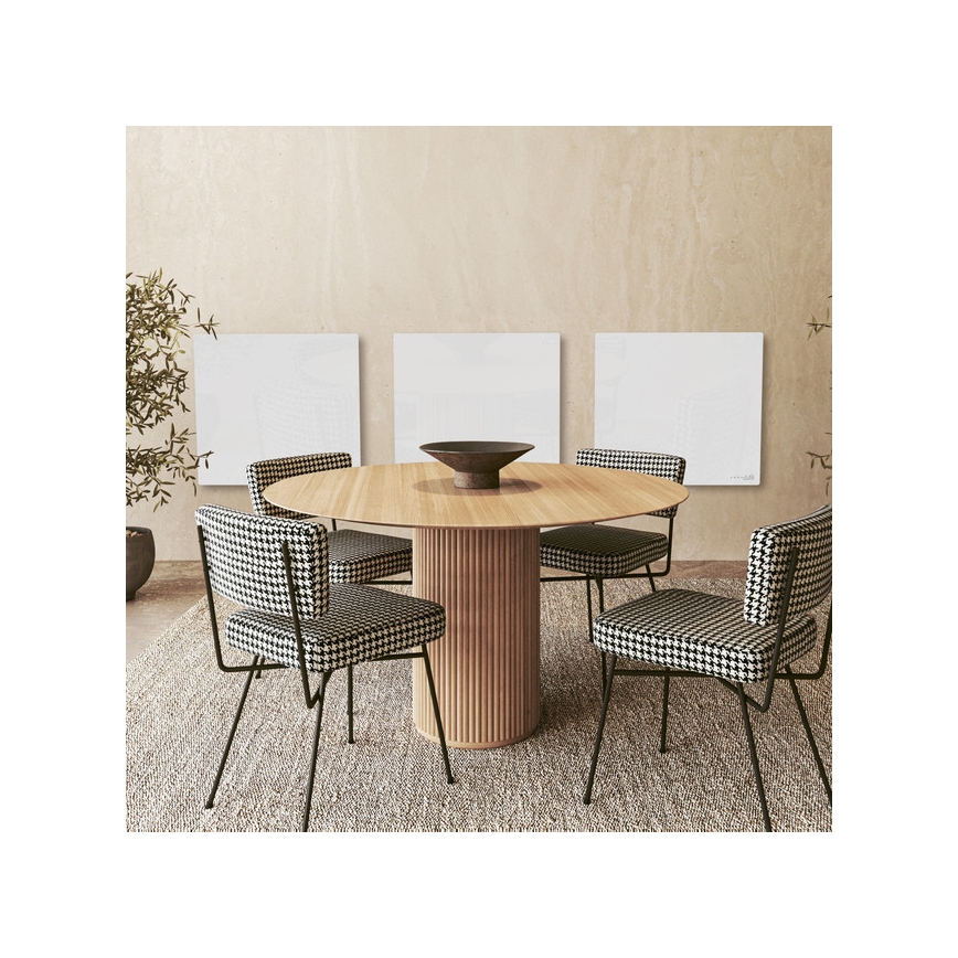 AENO - Slim elektrisch infraroodpaneel 500 W met timer en thermostaat, Wi‑Fi, wit