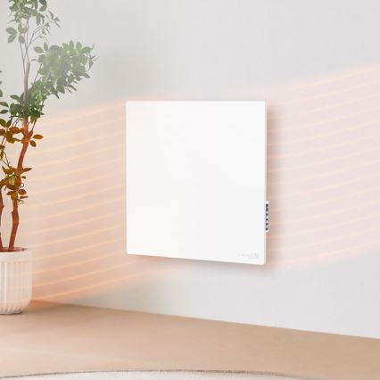 AENO - Slim elektrisch infraroodpaneel 500 W timer/thermostaat Wi‑Fi wit