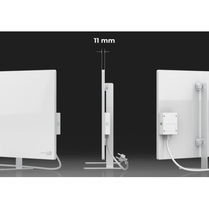AENO - Slim elektrisch infraroodpaneel 700W timer/thermostaat IP44 Wi-fi wit