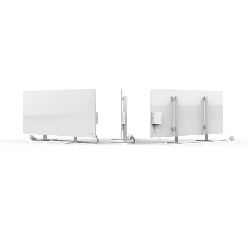 AENO - Slim elektrisch infraroodpaneel 700W timer/thermostaat IP44 Wi-fi wit