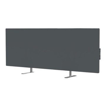 AENO - Slimme elektrische infraroodpaneel met LED-display 700W timer/thermostaat IP44 Wi-Fi grijs