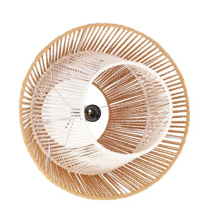 AFRICA Hanglamp 1xE27/40W/230V Ø 40 cm bruin/crème