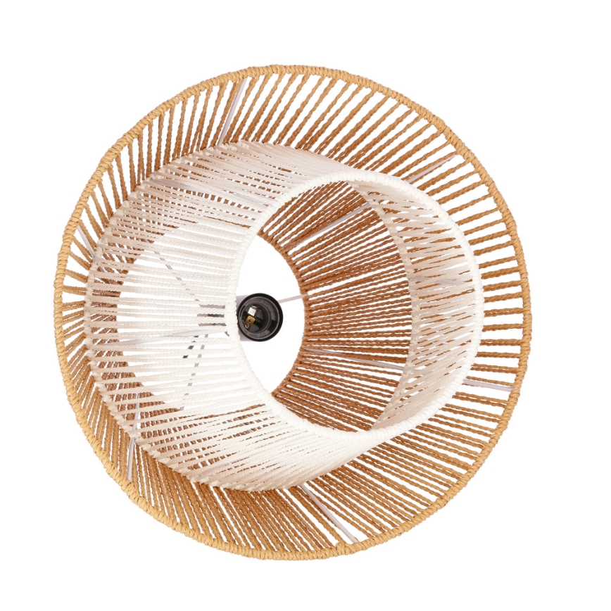 AFRICA Hanglamp 1xE27/40W/230V Ø 40 cm bruin/crème