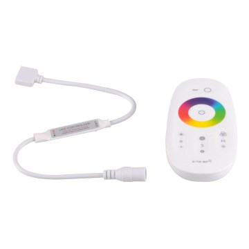 Afstandsbediening voor RGBW LED-strips 12-24V 2,4GHz 2xAAA + controller