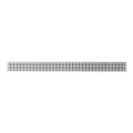 Afvoergoot 69,5x2,3 cm RVS/zilver