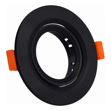 Afwerkingsring voor GU10-inbouwspot Ø 9 cm, zwart