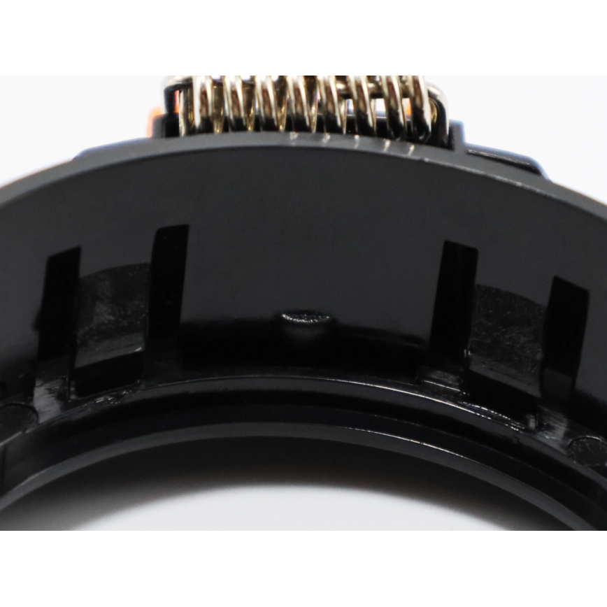 Afwerkingsring voor GU10-inbouwspot Ø 9 cm, zwart