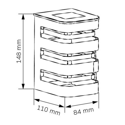LED Zonne-wandlamp AGIDE LED/1,2V 300 mAh IP44