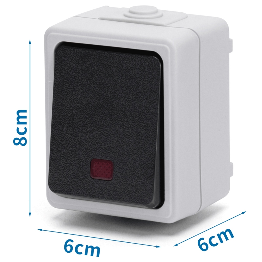 Aigostar - 1-knops schakelaar IP54