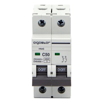 Aigostar - 2-polige automaat 2P-50A-C 230-400V