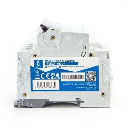 Aigostar - 4-polige automaat 4P-63A-C 400V