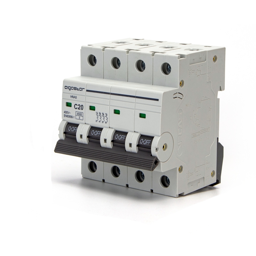 Aigostar - 4-polige installatieautomaat 4P-20A-C 400V