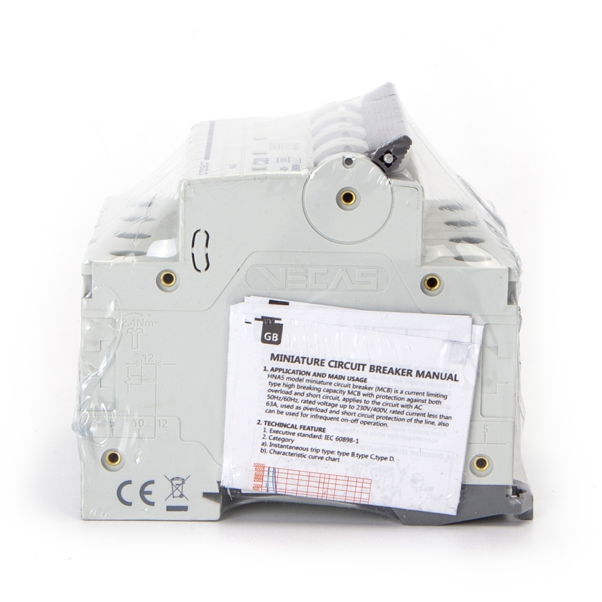 Aigostar - 4-polige installatieautomaat 4P-25A-C 400V