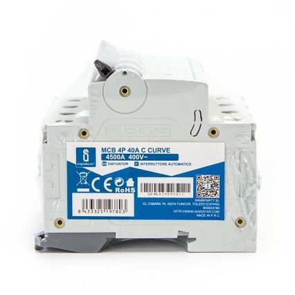Aigostar - 4-polige installatieautomaat 4P-40A-C 400V