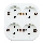 Aigostar - 4-voudige SCHUKO-stekkerdoos 250 V/16 A