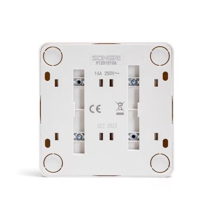 Aigostar - 4-voudige wandcontactdoos SCHUKO 250V wit