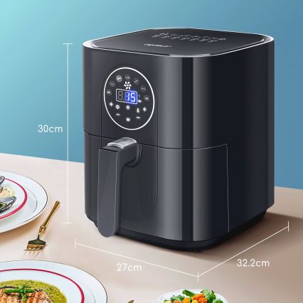 Aigostar - Air fryer 1500W/230V 3,5l zwart