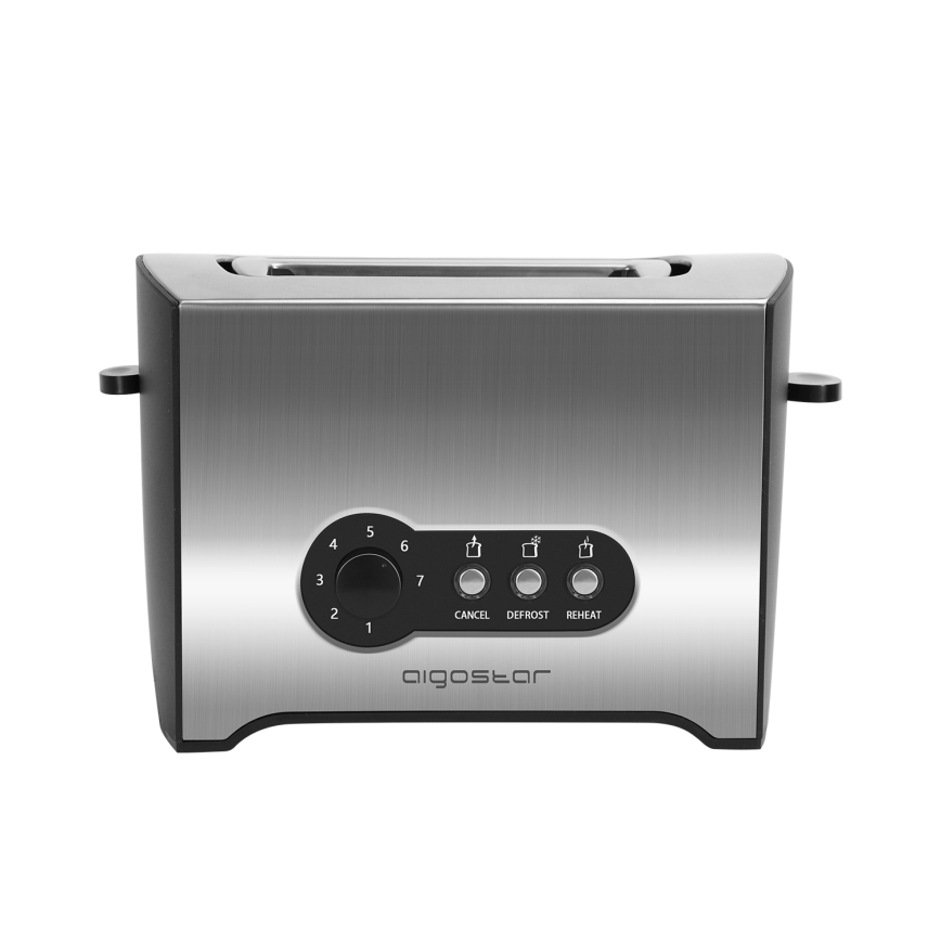 Aigostar - Broodrooster met twee gaten 900W/230V mat chroom