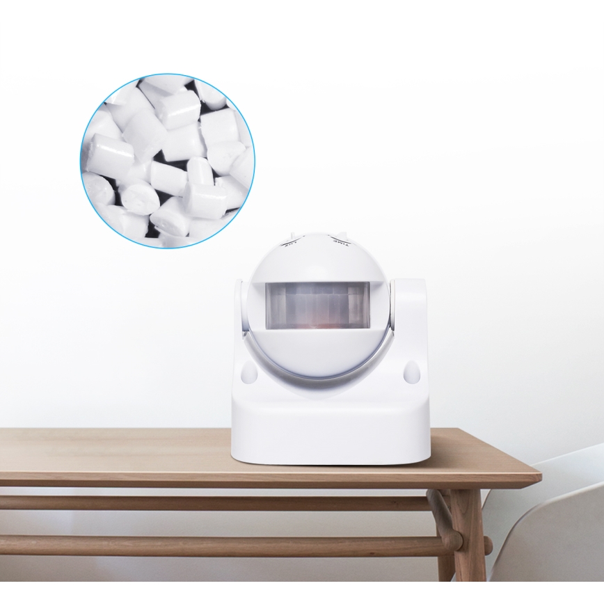Aigostar - Buiten infrarood bewegingssensor 230V IP44 wit