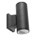 Aigostar - Buitenmuurlamp 2xGU10/35W/230V zwart IP65 rond