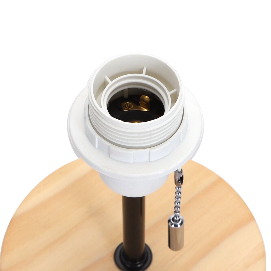 Aigostar - Bureaulamp met USB-poort 1xE27/40W/230V beige