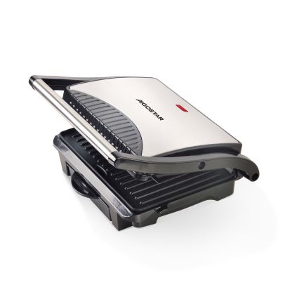 Aigostar - Contactgrill 1000W/230V zwart/mat chroom