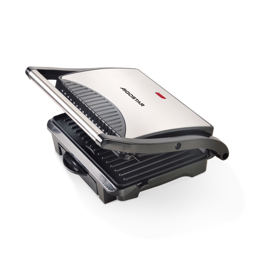 Aigostar - Contactgrill 1000W/230V zwart/mat chroom
