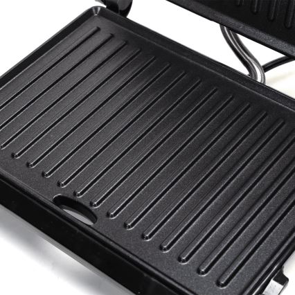 Aigostar - Contactgrill 1000W/230V zwart/mat chroom