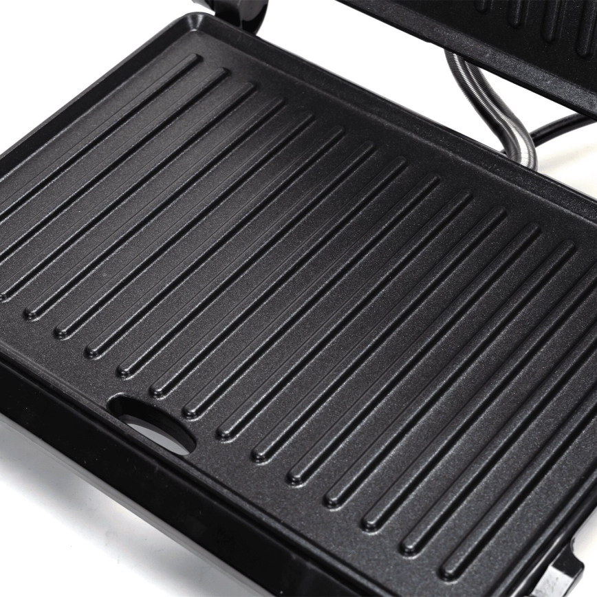 Aigostar - Contactgrill 1000W/230V zwart/mat chroom