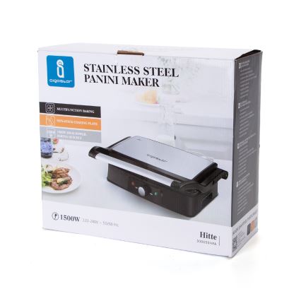 Aigostar - Contactgrill 1500W/230V chroom/zwart