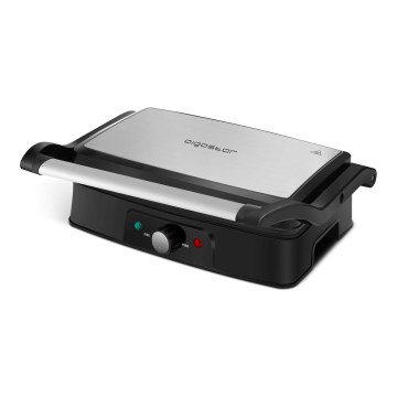 Aigostar - Contactgrill 1500W/230V mat chroom/zwart