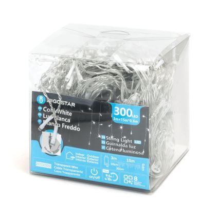 Aigostar - Decoratieve LED Lichtsnoer voor buiten 75xLED/6W/230V 15x0,6m IP44 koud wit