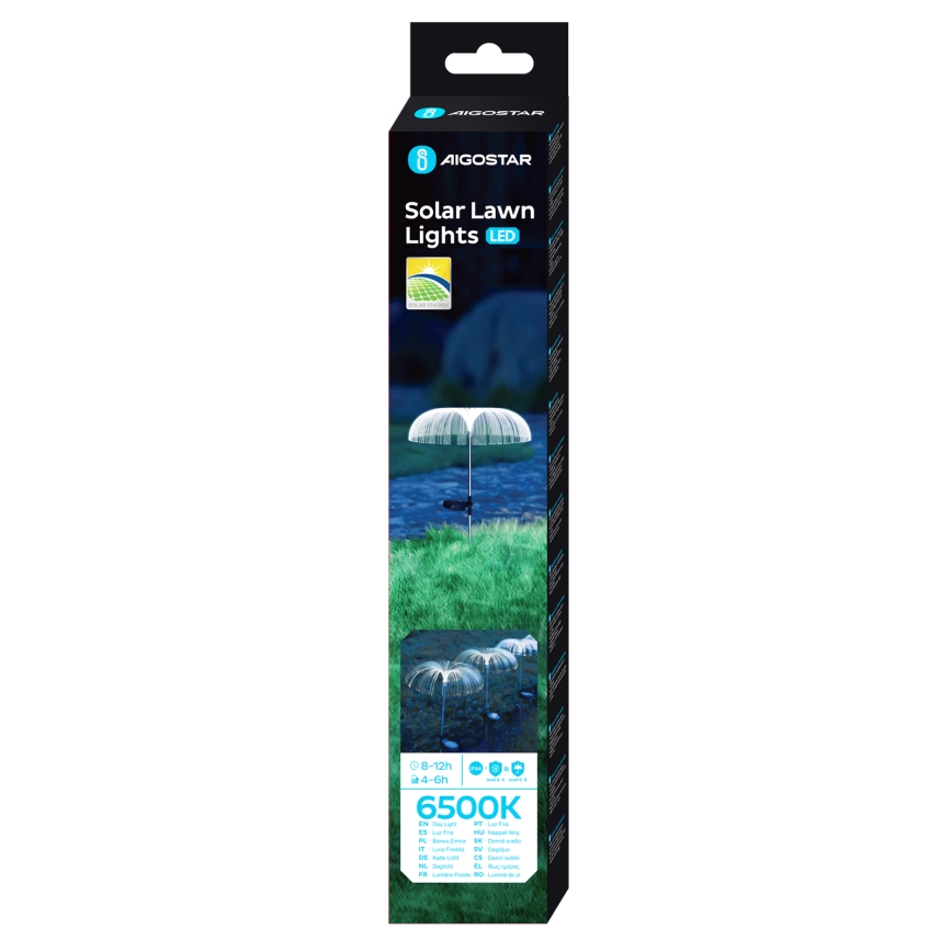 Aigostar - Decoratieve LED solarlamp LED/0,03W/1,2V 70cm 300 mAh 6500K IP44
