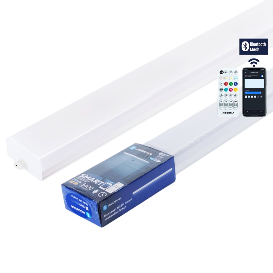 Aigostar - LED dimbare TL-armatuur MESH LED/30W/230V 6500K + afstandsbediening