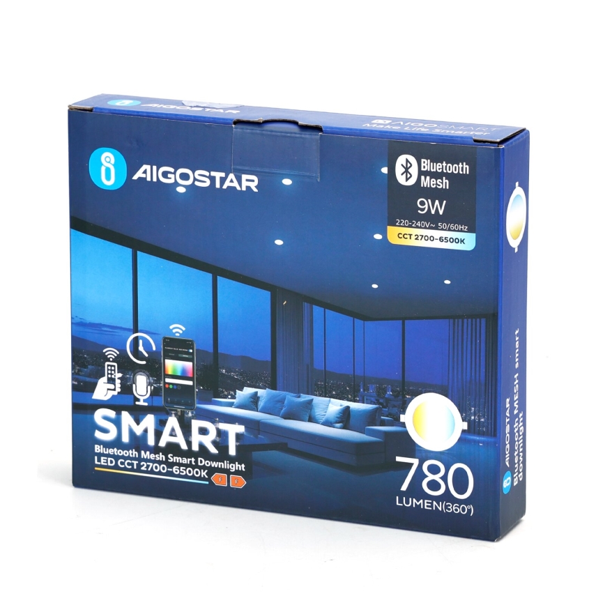 Aigostar - Dimbare LED hangende plafond verlichting MESH LED/9W/230V 2700-6500K diameter 14,5 cm